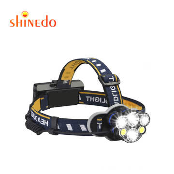 Cob Led Rechargeable Waterproof Hunting Headlight Flashlight Torch Led Headlamp